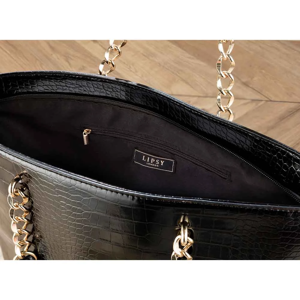 Avon Cosmetics Lipsy Faux-Croc Tote Bag 2 Avon Cosmetics Lipsy Faux-Croc Tote Bag