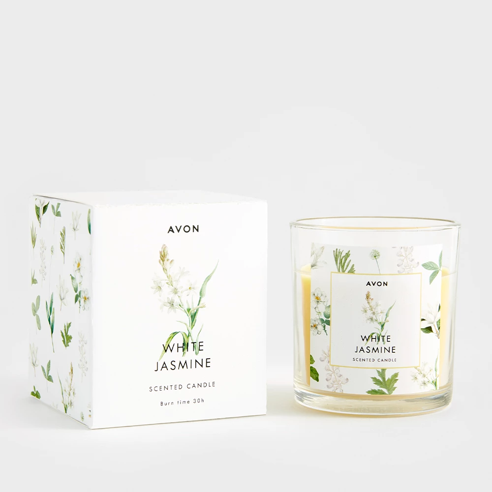 Avon Cosmetics Home Fragrance White Jasmine Candle - 110g 1 Avon Cosmetics Home Fragrance White Jasmine Candle - 110g