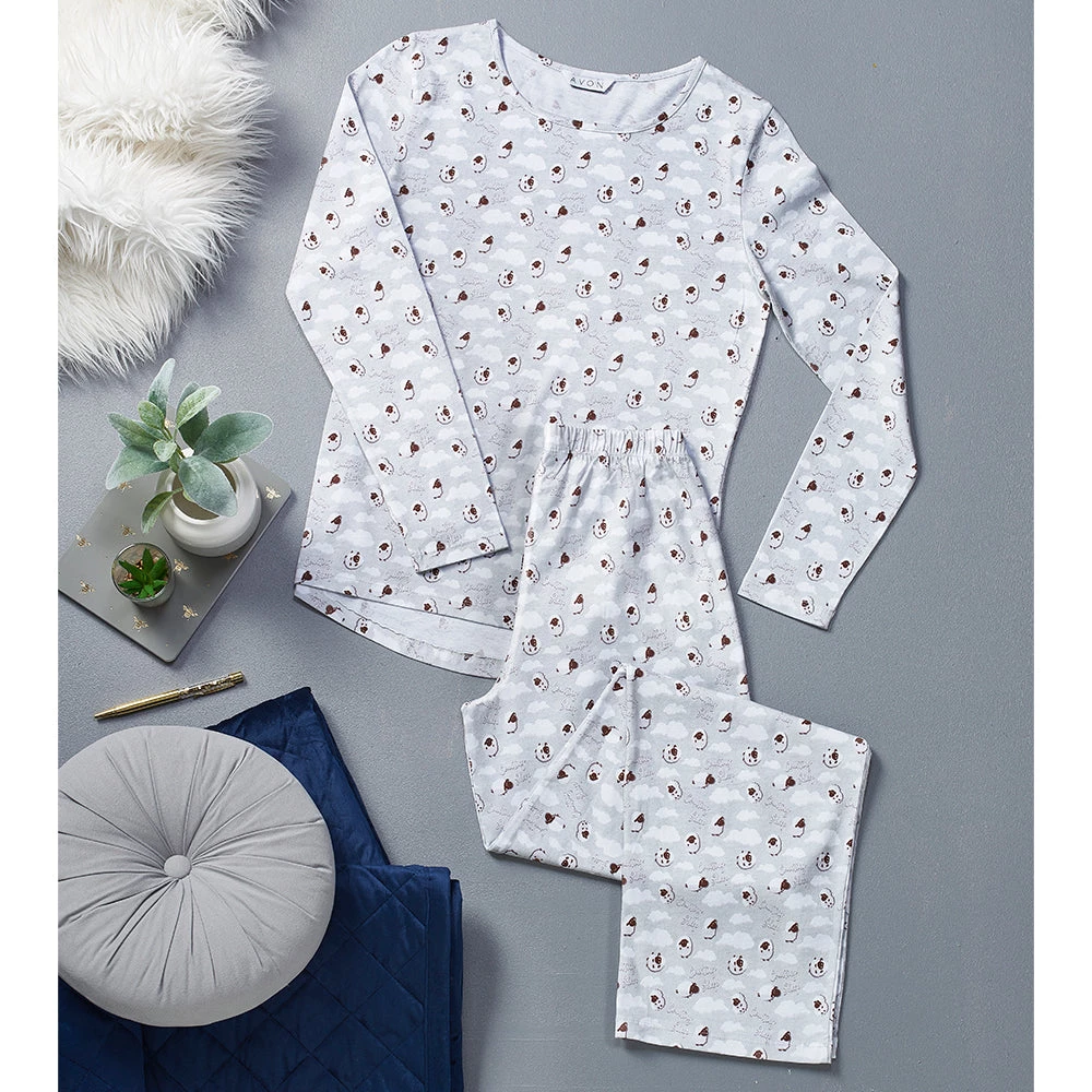 Avon Cosmetics Pyjamas & Loungewear Counting Sheep Cotton PJs 3 Avon Cosmetics Pyjamas & Loungewear Counting Sheep Cotton PJs