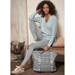 Avon Cosmetics Wrap Waffle Lounge Top