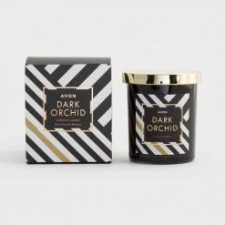 Avon Cosmetics Dark Orchid Candle Home Fragrance