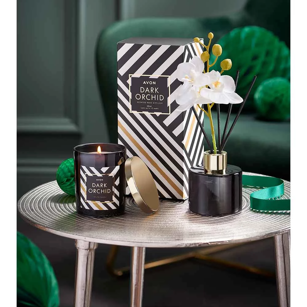 Avon Cosmetics Home Fragrance Dark Orchid Reed Diffuser 2 Avon Cosmetics Home Fragrance Dark Orchid Reed Diffuser