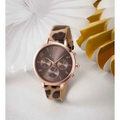 Lipsy Lila Leopard Watch Watches