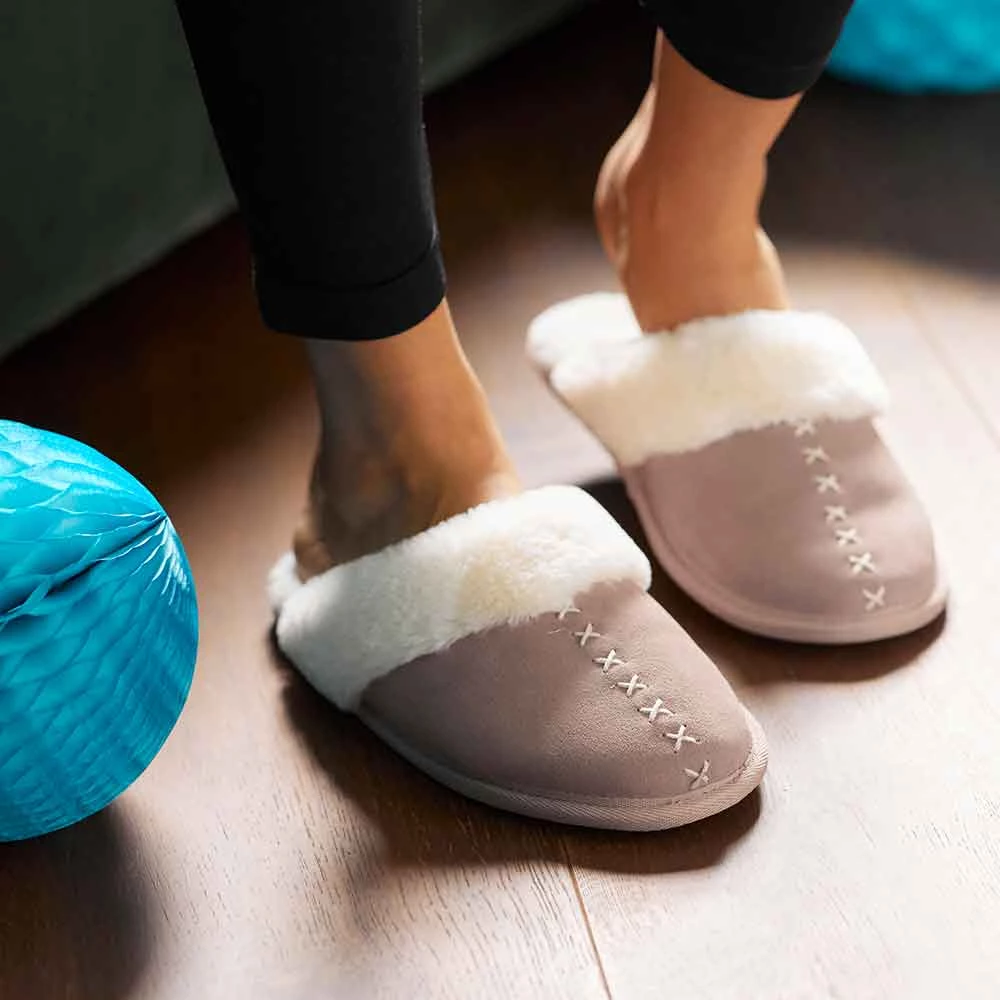 Avon Cosmetics Suede Slippers 3 Avon Cosmetics Suede Slippers