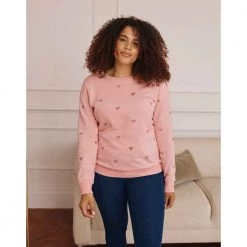 Avon Cosmetics Heart-Print Sweatshirt Fashion