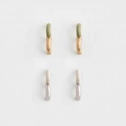 Avon Cosmetics Alessia Reversible Hoop Earrings