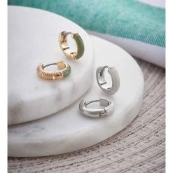 Avon Cosmetics Alessia Reversible Hoop Earrings