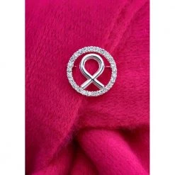 Avon Cosmetics Fashion Breast Cancer Crystal Pin