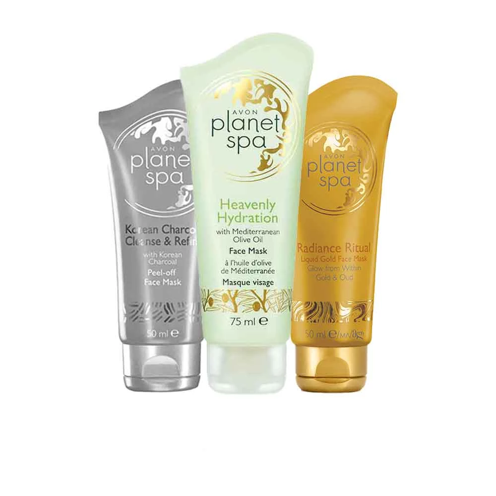 Avon Cosmetics Luxury Face Masks Trio 1 Avon Cosmetics Luxury Face Masks Trio