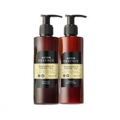 Avon Cosmetics Bath & Body Bergamot & Green Tea Hand Wash And Hand Lotion Duo