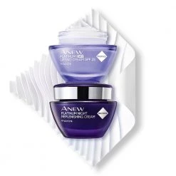 Avon Cosmetics Make-up Anew Platinum Day And Night Cream Duo