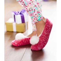 Avon Cosmetics Slippers Pom Pom Slipper Socks