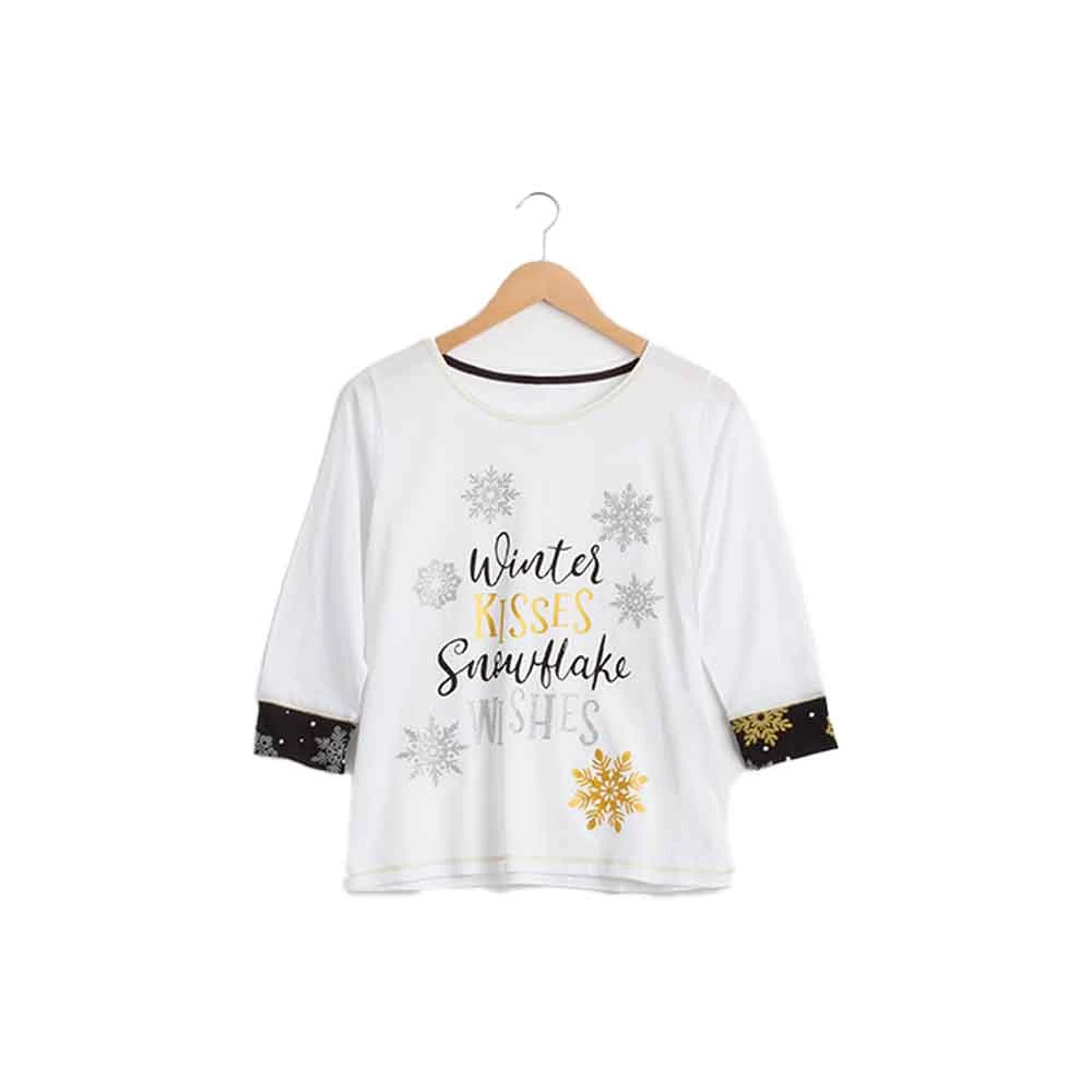 Avon Cosmetics Glitter Snowflake PJs Pyjamas 5 Avon Cosmetics Glitter Snowflake PJs Pyjamas