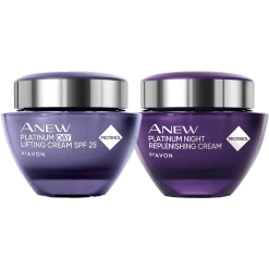 Avon Cosmetics Make-up Anew Platinum Day And Night Cream Duo