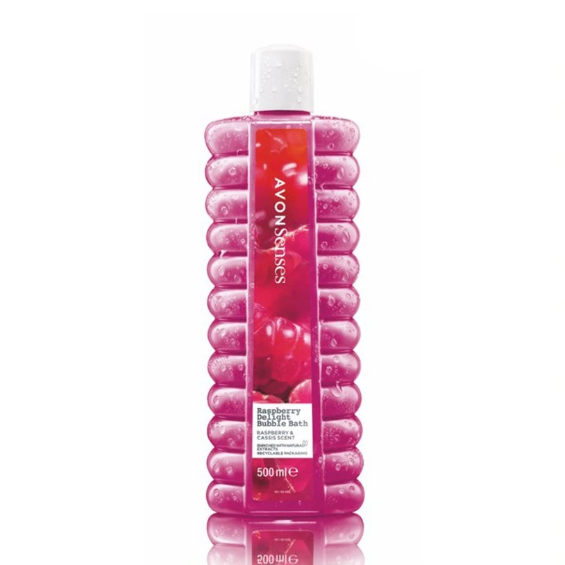 Avon Cosmetics Bath & Body Raspberry Delight Bubble Bath - 500ml 1 Avon Cosmetics Bath & Body Raspberry Delight Bubble Bath - 500ml
