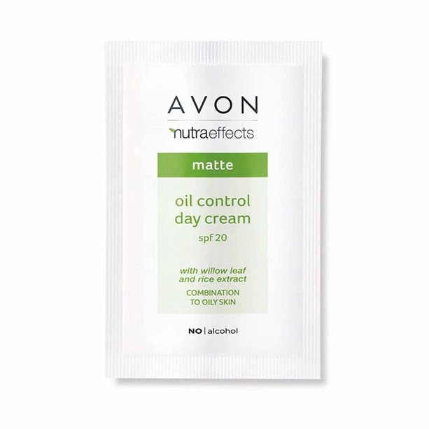 Avon Cosmetics Samples Avon Nutra Effects Matte Oil-Control Day Cream SPF20 Sample 1 Avon Cosmetics Samples Avon Nutra Effects Matte Oil-Control Day Cream SPF20 Sample