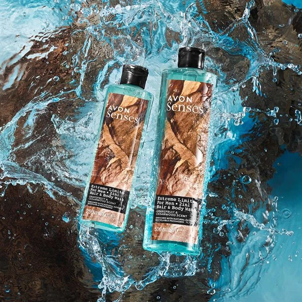 Avon Cosmetics Extreme Limits Hair & Body Wash - 500ml Bath & Body 2 Avon Cosmetics Extreme Limits Hair & Body Wash - 500ml Bath & Body