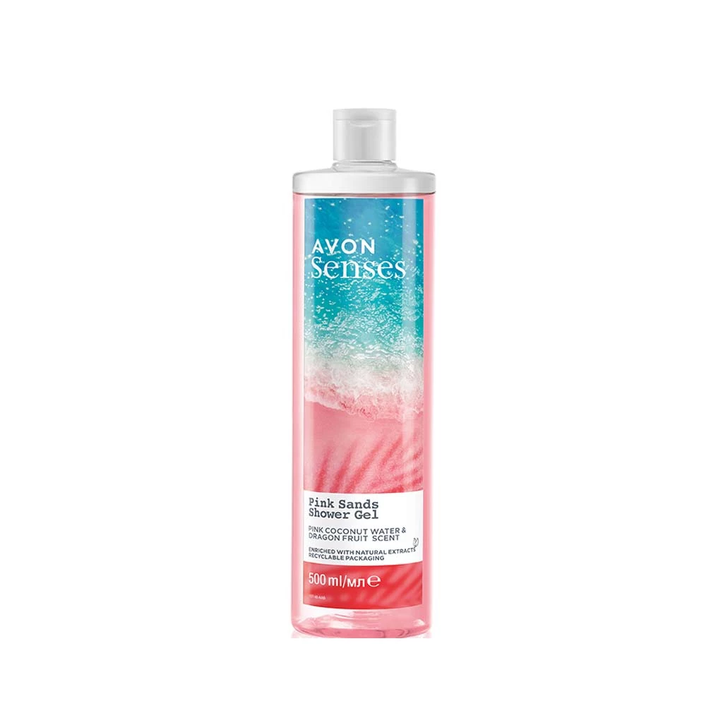 Avon Cosmetics Senses Pink Sands Shower Gel: Coconut Water & Dragon Fruit - 500ml New 1 Avon Cosmetics Senses Pink Sands Shower Gel: Coconut Water & Dragon Fruit - 500ml New