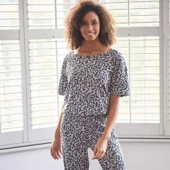 Avon Cosmetics Leopard Lounge Jumpsuit Fashion