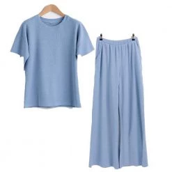 Avon Cosmetics Waffle Textured Lounge Set New