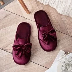 Avon Cosmetics Fashion Bow Slipper Mules