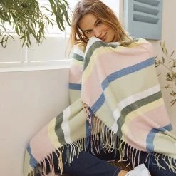 Avon Cosmetics New Outdoor Herringbone Throw