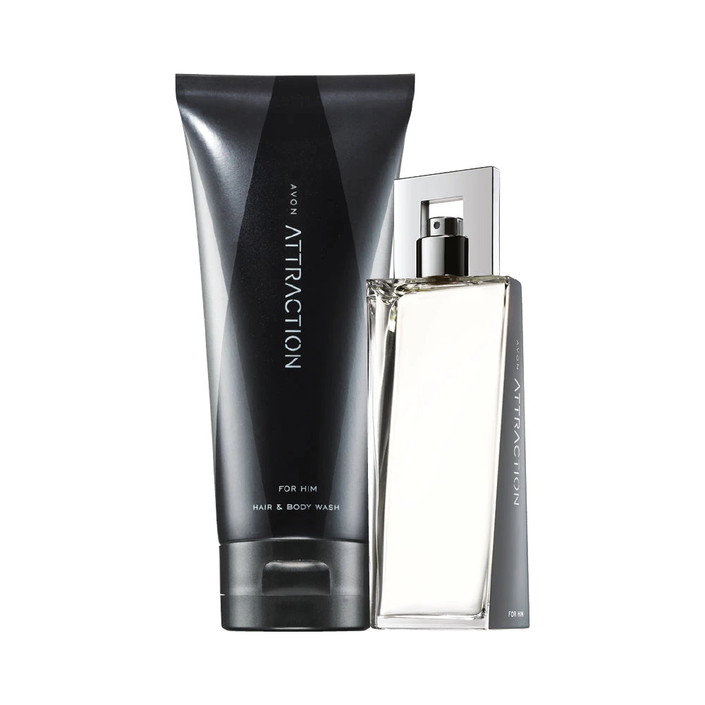 Avon Cosmetics Fragrance Attraction For Him Aftershave Set 1 Avon Cosmetics Fragrance Attraction For Him Aftershave Set